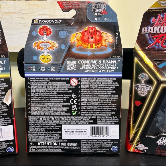 Bakugan Special Attack Bundle โ 3 Pack (Ventri, Dragonoid, Hammerhead) NIP - Picture 5 of 7